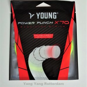 Young X70 yellow badminton string